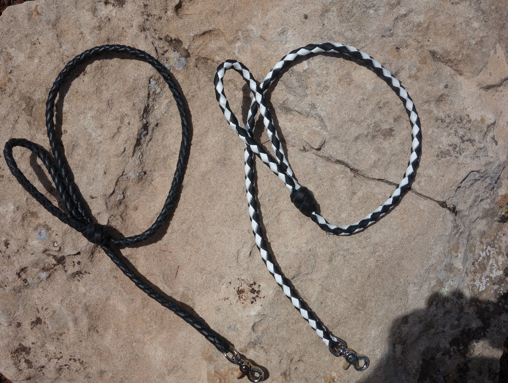 Classic Braided Leather Dog Leash  4' in  length - Sedona Leather Company L.L.C.  - 2