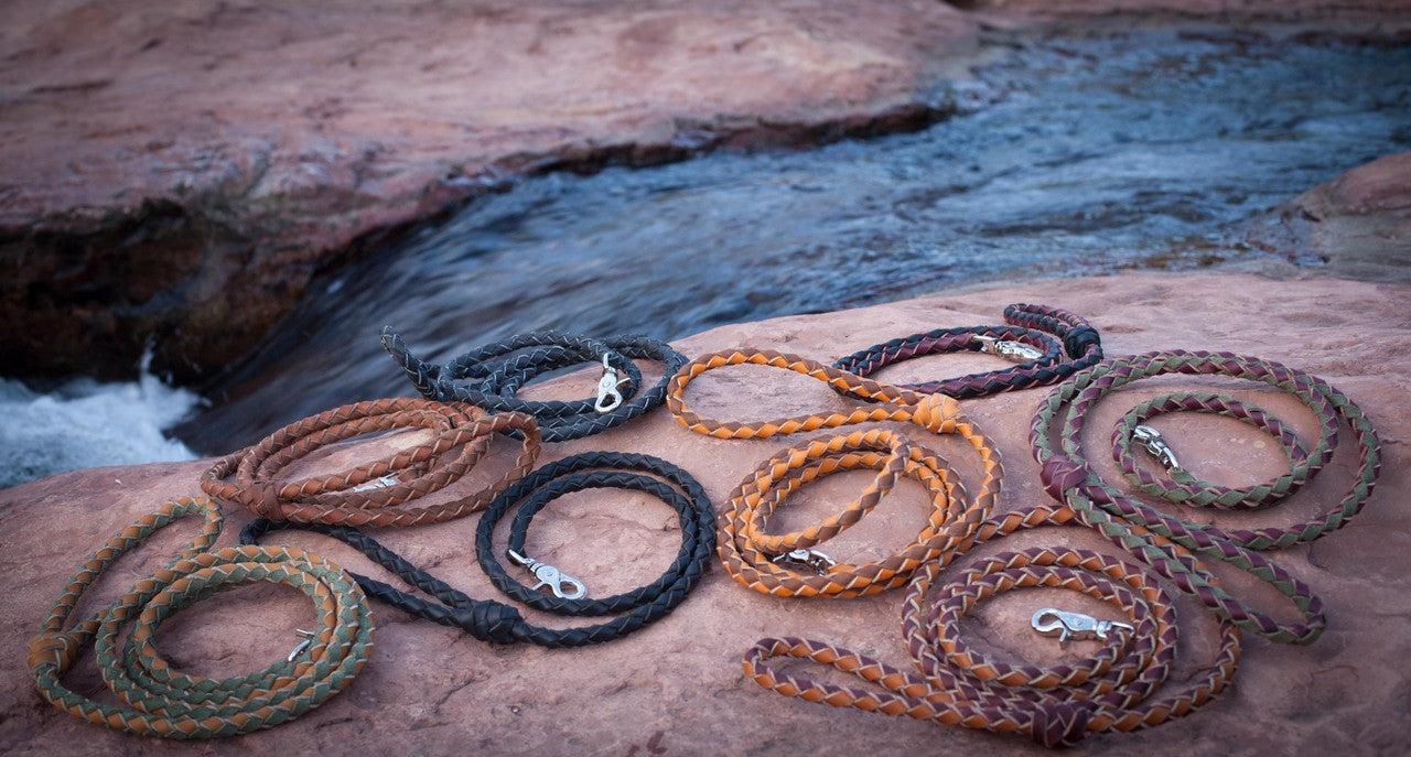 The Designer Classic 6 Foot Leather Dog Leash - Sedona Leather Company L.L.C.  - 1