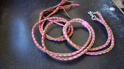 "The Trail Rider "6.5' Braided Leather Split Reins - Sedona Leather Company L.L.C.  - 6