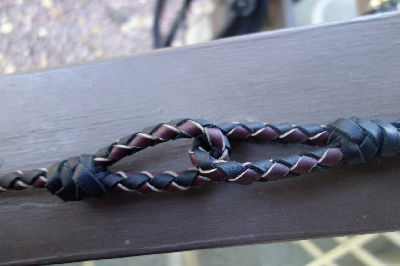 Braided Leather 8.5' Romel Horse Reins - Sedona Leather Company L.L.C.  - 3