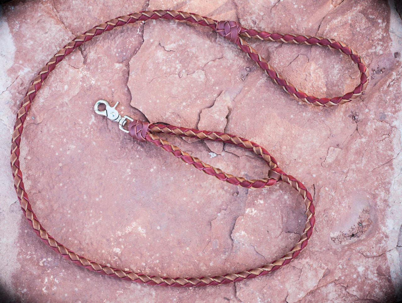 The Metropolitan Dog Leash (Two Handle Braided Leather 5' Dog Leash) - Sedona Leather Company L.L.C.  - 3